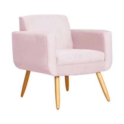 Imagem de Kit 02 Poltronas Cristal Requinte Suede Cores - S.A Móveis