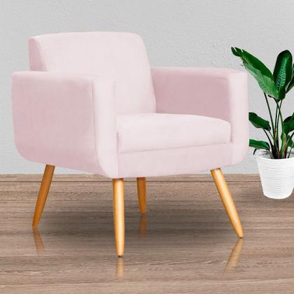 Imagem de Kit 02 Poltronas Cristal Requinte Suede Cores - S.A Móveis