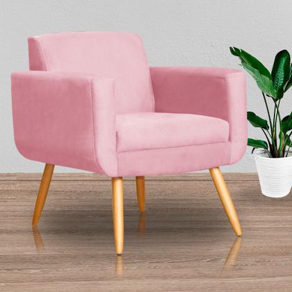 Imagem de Kit 02 Poltronas Cristal Requinte Suede Cores - S.A Móveis