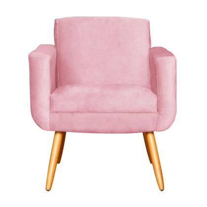 Imagem de Kit 02 Poltronas Cristal Requinte Suede Cores - S.A Móveis