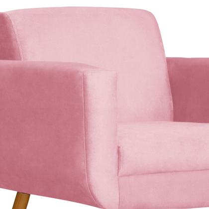 Imagem de Kit 02 Poltronas Cristal Requinte Suede Cores - S.A Móveis