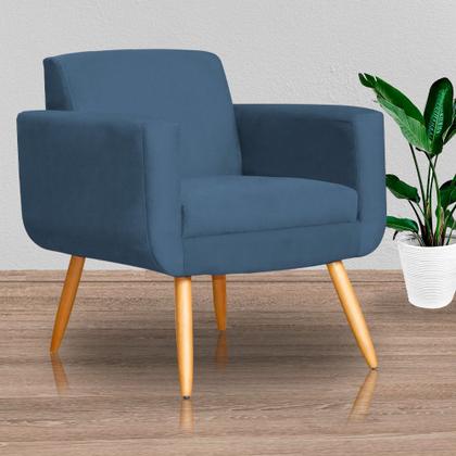 Imagem de Kit 02 Poltronas Cristal Requinte Suede Cores - S.A Móveis