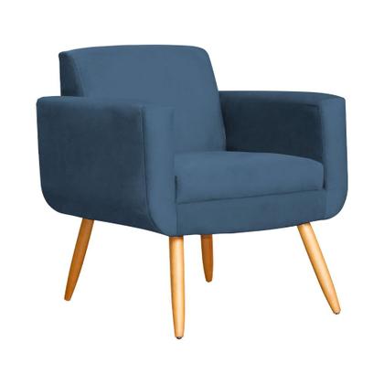 Imagem de Kit 02 Poltronas Cristal Requinte Suede Cores - S.A Móveis