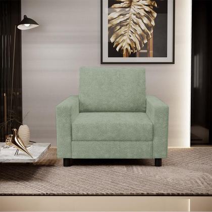 Imagem de Kit 02 Poltronas Decorativa Para Sala De Estar E Recepção Malta L02 Bouclê Oliva - Lyam Decor