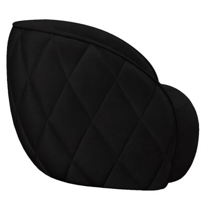 Imagem de Kit 02 Poltronas Decorativa Para Sala Living Olimpo M03 Veludo Preto - Lyam Decor