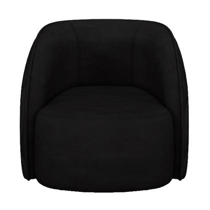 Imagem de Kit 02 Poltronas Decorativa Para Sala Living Olimpo M03 Veludo Preto - Lyam Decor