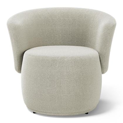 Imagem de Kit 02 Poltronas Decorativas Aisha Orgânica Bouclê Bege - Desk Design