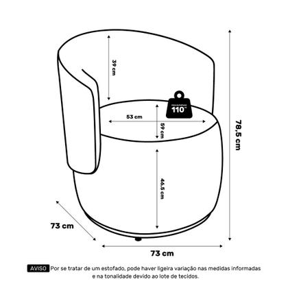 Imagem de Kit 02 Poltronas Decorativas Aisha Orgânica Bouclê Bege - Desk Design