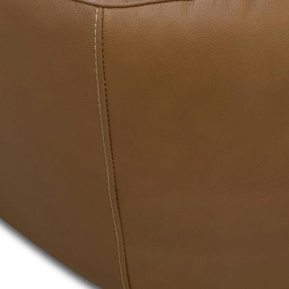 Imagem de Kit 02 Poltronas Decorativas Giratória Orgânica Sala Living Begur L06 Couro Caramelo - Lyam Decor