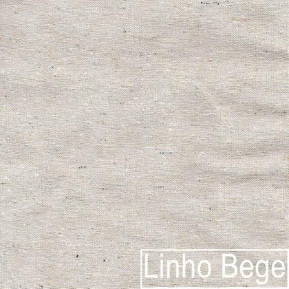 Imagem de Kit 02 Poltronas Decorativas Luna Base de Ferro Preto Linho Bege