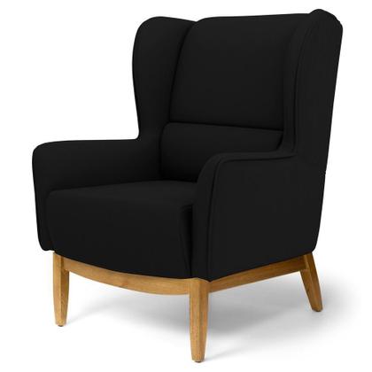 Imagem de Kit 02 Poltronas Decorativas Para Sala de Estar Milena Base de Madeira Corano C-05 - Lyam Decor