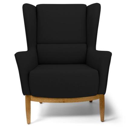 Imagem de Kit 02 Poltronas Decorativas Para Sala de Estar Milena Base de Madeira Corano C-05 - Lyam Decor