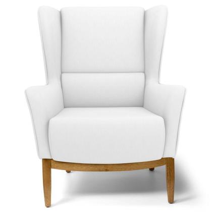 Imagem de Kit 02 Poltronas Decorativas Para Sala de Estar Milena Base de Madeira SintéticoC-12 - Lyam Decor