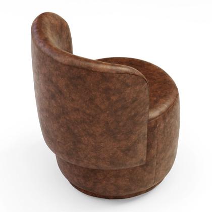 Imagem de Kit 02 Poltronas e 01 Namoradeira Orgânica Molly material sintético Whisky - Desk Design