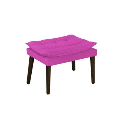 Imagem de Kit 02 Poltronas e Puff Fenzzi Palito Tabaco Sala de Estar Recepção Suede Pink - DAMAFFÊ MÓVEIS