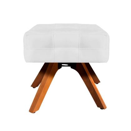 Imagem de Kit 02 Poltronas Giratória Elisa e 01 Puff Suede Base Madeira MM30 D'Rossi