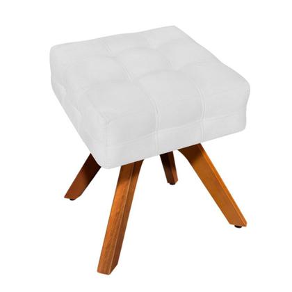 Imagem de Kit 02 Poltronas Giratória Elisa e 01 Puff Suede Base Madeira MM30 D'Rossi