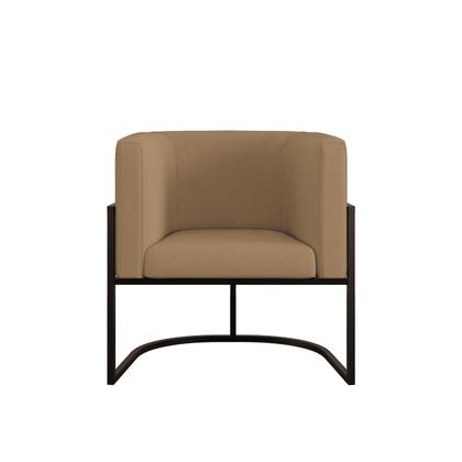 Imagem de Kit 02 Poltronas Lua com Base de Metal Black Sala Veludo