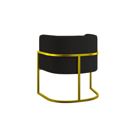 Imagem de Kit 02 Poltronas Lua com Base de Metal Gold Sala Reforçada