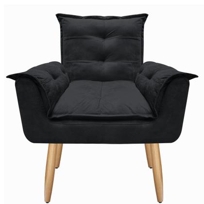 Imagem de Kit 02 poltronas Opala 1 Puff Opala varias cores suede  Mercado Dos Móveis