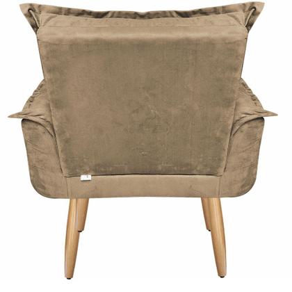 Imagem de Kit 02 poltronas Opala 1 Puff Opala varias cores suede  Mercado Dos Móveis