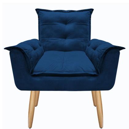 Imagem de Kit 02 poltronas Opala 1 Puff Opala varias cores suede  Mercado Dos Móveis