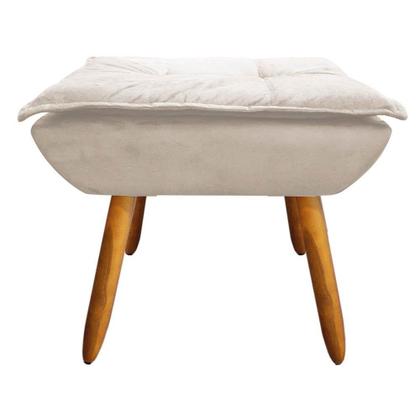 Imagem de Kit 02 Poltronas Opala Com 01 Puff Opala Suede Bege