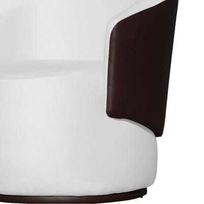 Imagem de Kit 02 Poltronas Orgânica Design Confortável Beatriz Tecido Veludo Com Composê em material sintético Marrom - Estopar