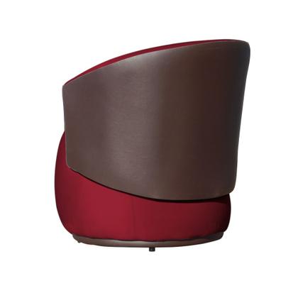 Imagem de Kit 02 Poltronas Orgânica Design Confortável Beatriz Tecido Veludo Com Composê em material sintético Marrom - Estopar