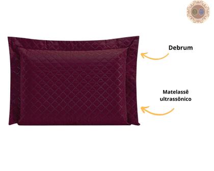 Imagem de Kit 02 Porta Travesseiro Matelado Fronha Capa Debrun