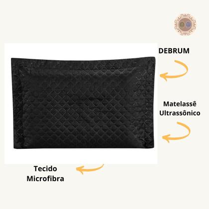 Imagem de Kit 02 Porta Travesseiro Matelado Fronha Capa Debrun