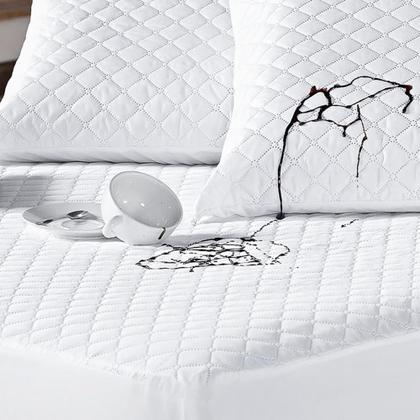 Imagem de Kit 02 Protetor Colchão Capa Impermeável Branco Cama Casal