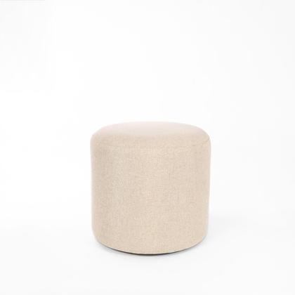 Imagem de Kit 02 Puff Perse Decorativo Organico Banqueta 40cm Tecido Linho