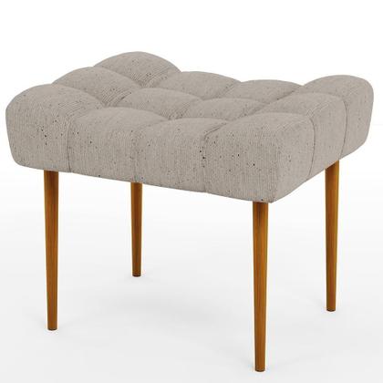 Imagem de Kit 02 Puffs Para Sala De Estar Requinte L02 Linho Bege