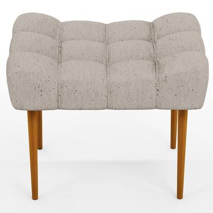 Imagem de Kit 02 Puffs Para Sala De Estar Requinte L02 Linho Bege