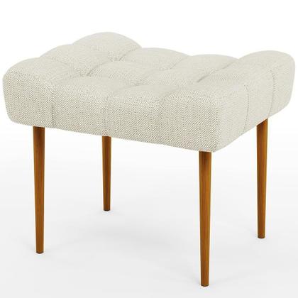 Imagem de Kit 02 Puffs Requinte L02 Linho Champagne