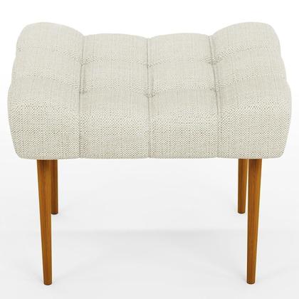 Imagem de Kit 02 Puffs Requinte L02 Linho Champagne