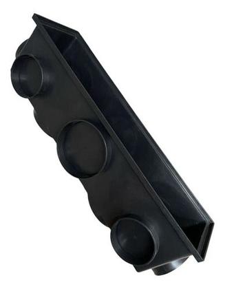 Imagem de Kit 02 Ralos 14x50 Grelha Bolinha Com Coletor Preto