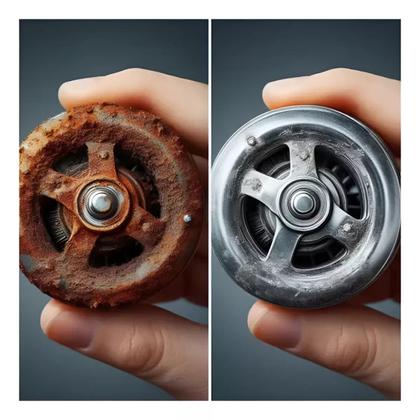 Imagem de Kit 02 Removedor Ferrugem 250ml Desoxidar Limpar Metais/aluminio Vonder