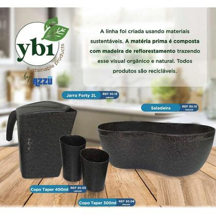 Imagem de Kit 02 Saladeira Ybi Plástico Travessa Tigela Resistente