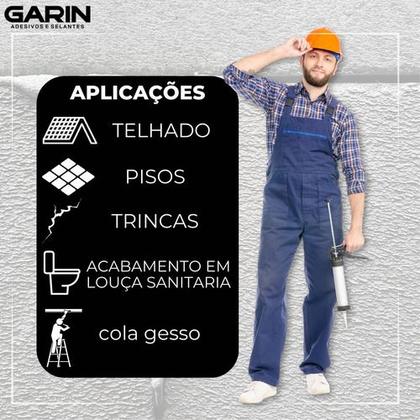 Imagem de Kit 02 Sela Trincas Fissuras Rachaduras + Pistola Aplicadora