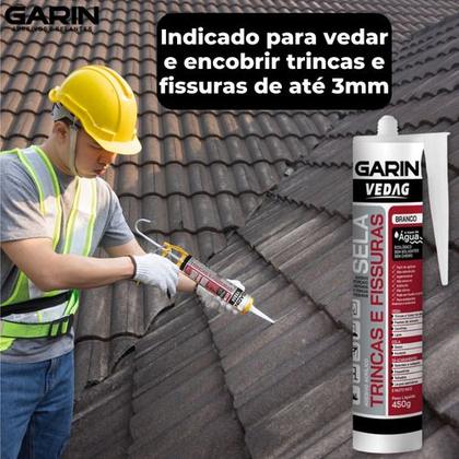 Imagem de Kit 02 Sela Trincas Fissuras Rachaduras + Pistola Aplicadora