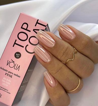 Imagem de Kit 02 Selantes Top Coat Pink e Cover 9g - Volia