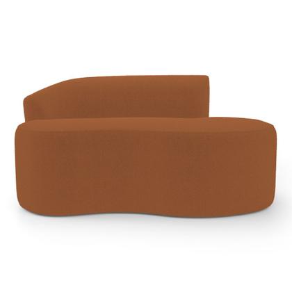 Imagem de Kit 02 Sofás Orgânicos Living Bob 145cm 02 Lugares com 02 Almofadas Bouclê Terracota - Desk Design