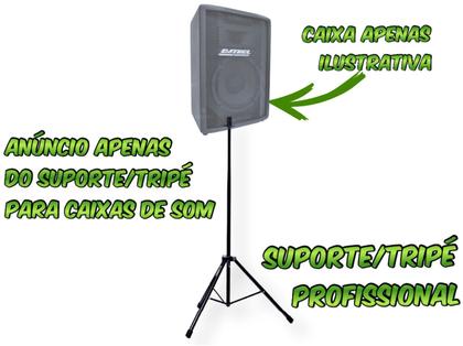 Imagem de Kit 02 suporte tripé pedestal caixa som 70Kg Profissional