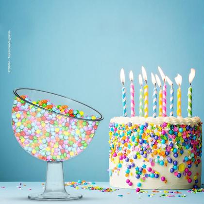 Imagem de Kit 02 Taça Inclinada Doceira Boca Torta Com Pedestal 2700Ml