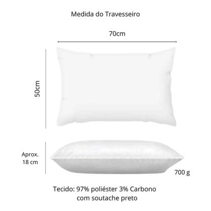 Imagem de Kit 02 Travesseiros Altenburg Antistress Tech 0,50x0,70m