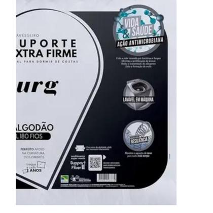 Imagem de Kit 02 Travesseiros Altenburg Suporte Extra Firme  180 Fios