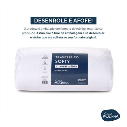 Imagem de Kit 02 Travesseiros Inteligente Fibras Importada E Antialérgica Anatomico Nasa