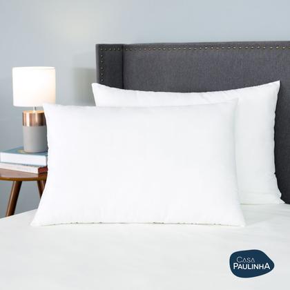 Imagem de Kit 02 Travesseiros Inteligente Fibras Importada E Antialérgica Anatomico Nasa